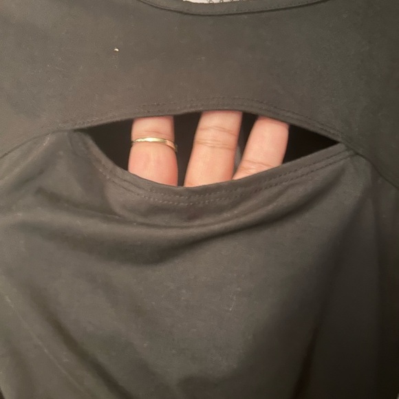 Gaze shirt - black peekaboo long sleeve NWT - Picture 3 of 9